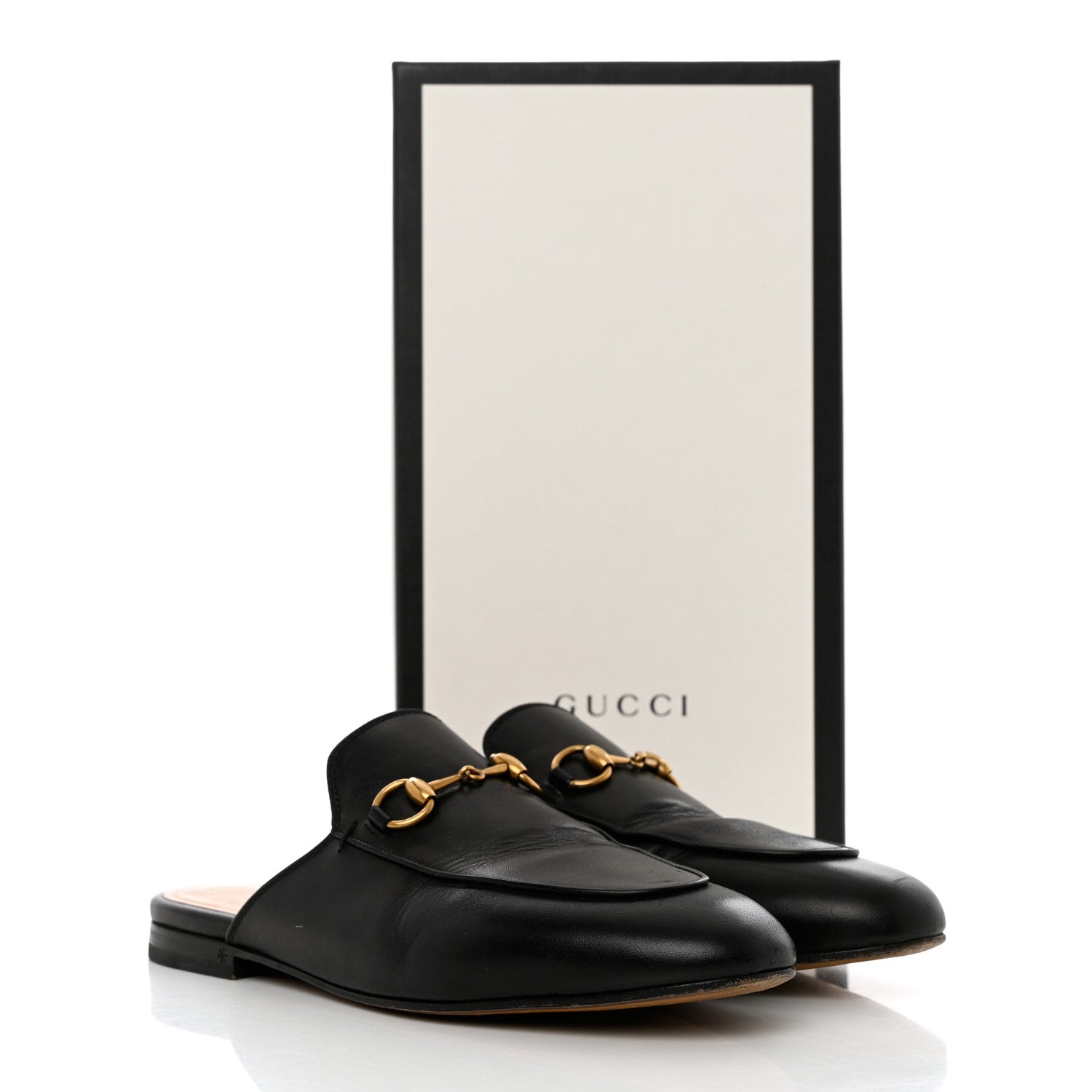 Gucci Calfskin Womens Princetown Slippers 37 Black 13 of 13
