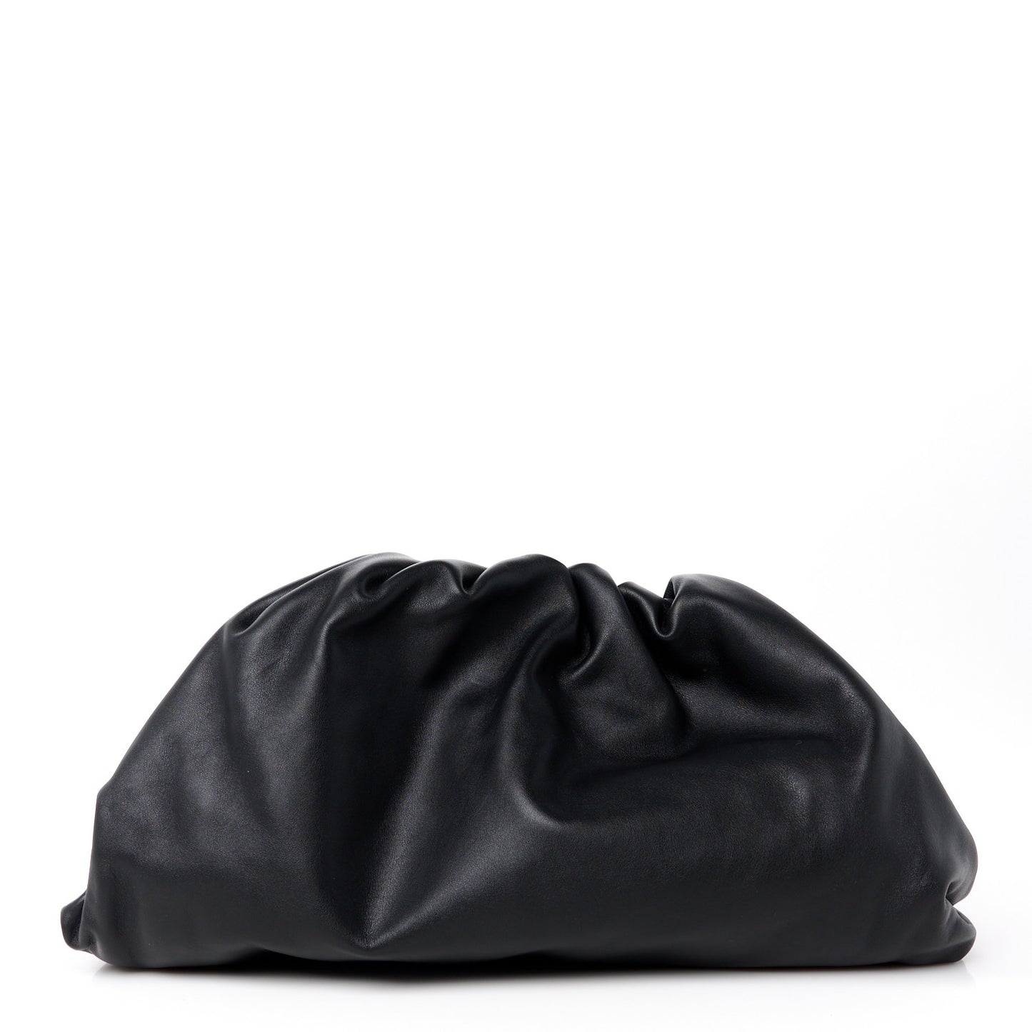 Smooth Butter Calf The Pouch Oversized Clutch Black
