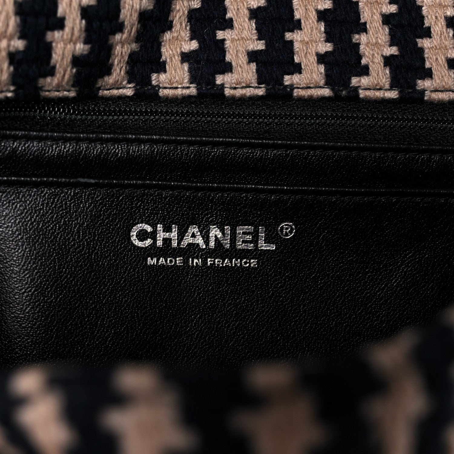 Chanel Tweed Medium Elementary Chic Flap Blue Beige 7 of 11