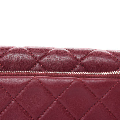 Chanel Lambskin Quilted Mini Mineral Nights Flap Crossbody Bag Dark Red 14 of 18