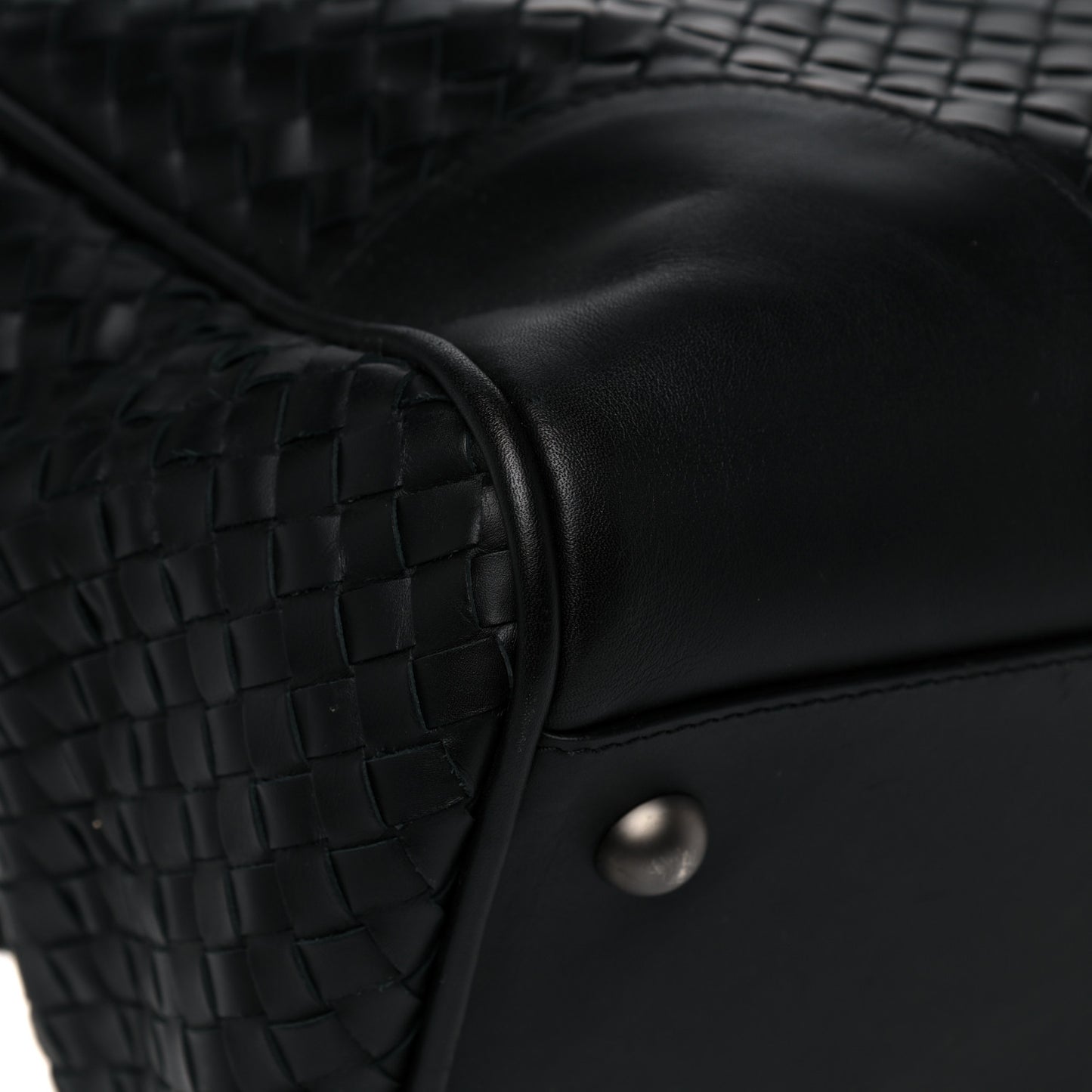 Nappa Intrecciato VN Large Duffel Black