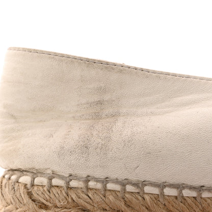 Chanel Lambskin CC Espadrilles 40 White 15 of 16