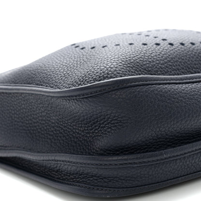 Hermes Taurillon Clemence Evelyne III PM Bleu Nuit 8 of 10