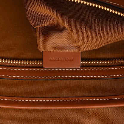 Celine Triomphe Canvas Calfskin Horizontal Cabas Tan 7 of 11