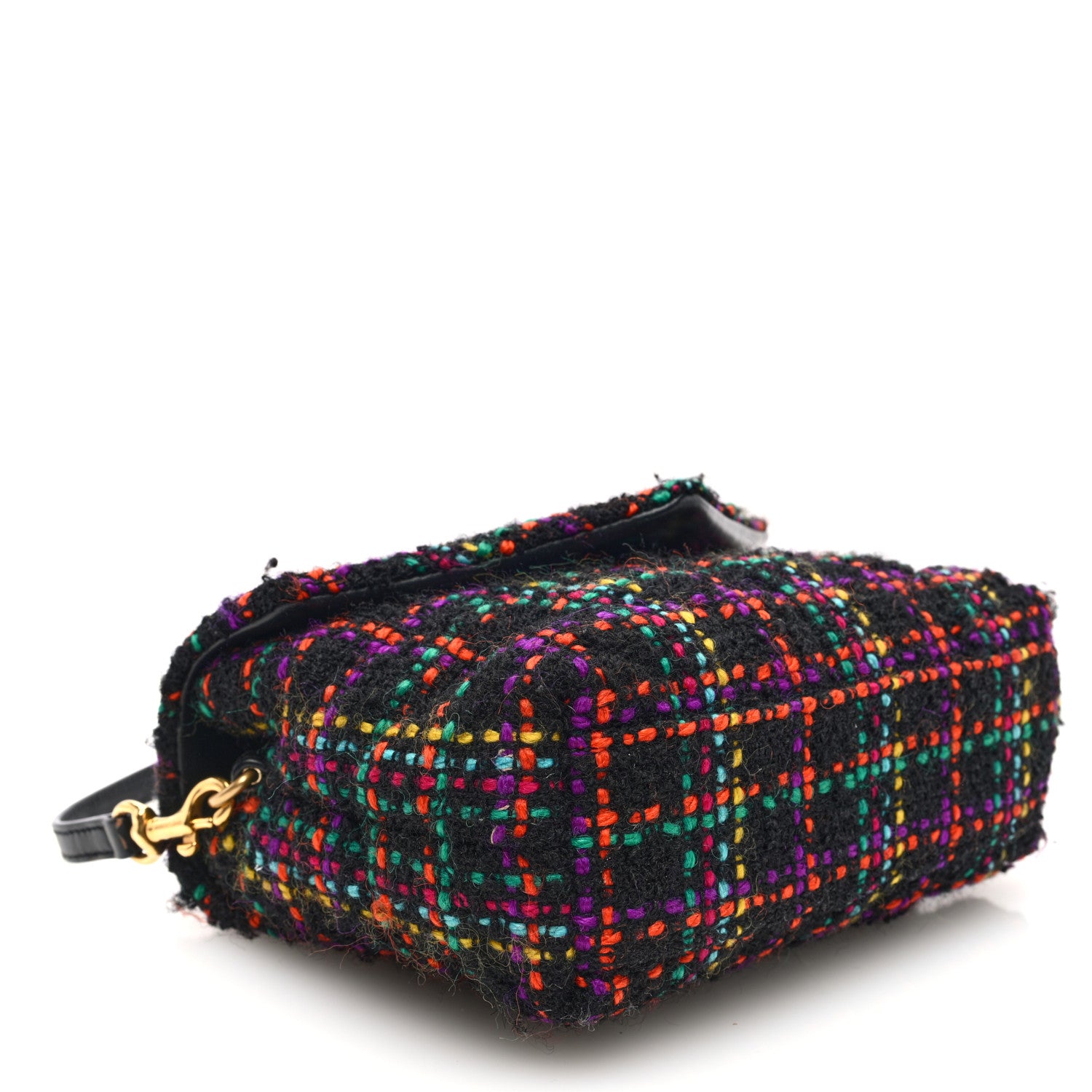 Saint Laurent Tweed Toy Loulou Shoulder Bag Black 4 of 9