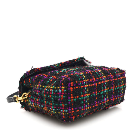 Saint Laurent Tweed Toy Loulou Shoulder Bag Black 4 of 9