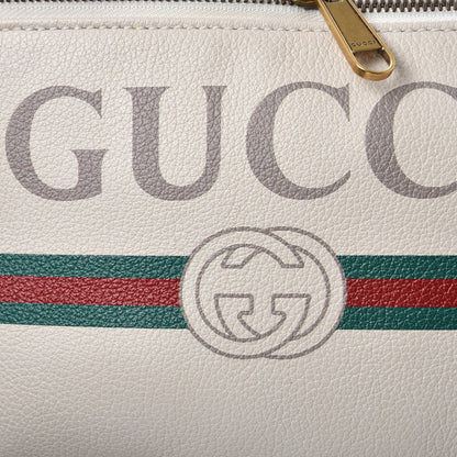 Gucci Grained Calfskin Logo Belt Bag White 8 of 8