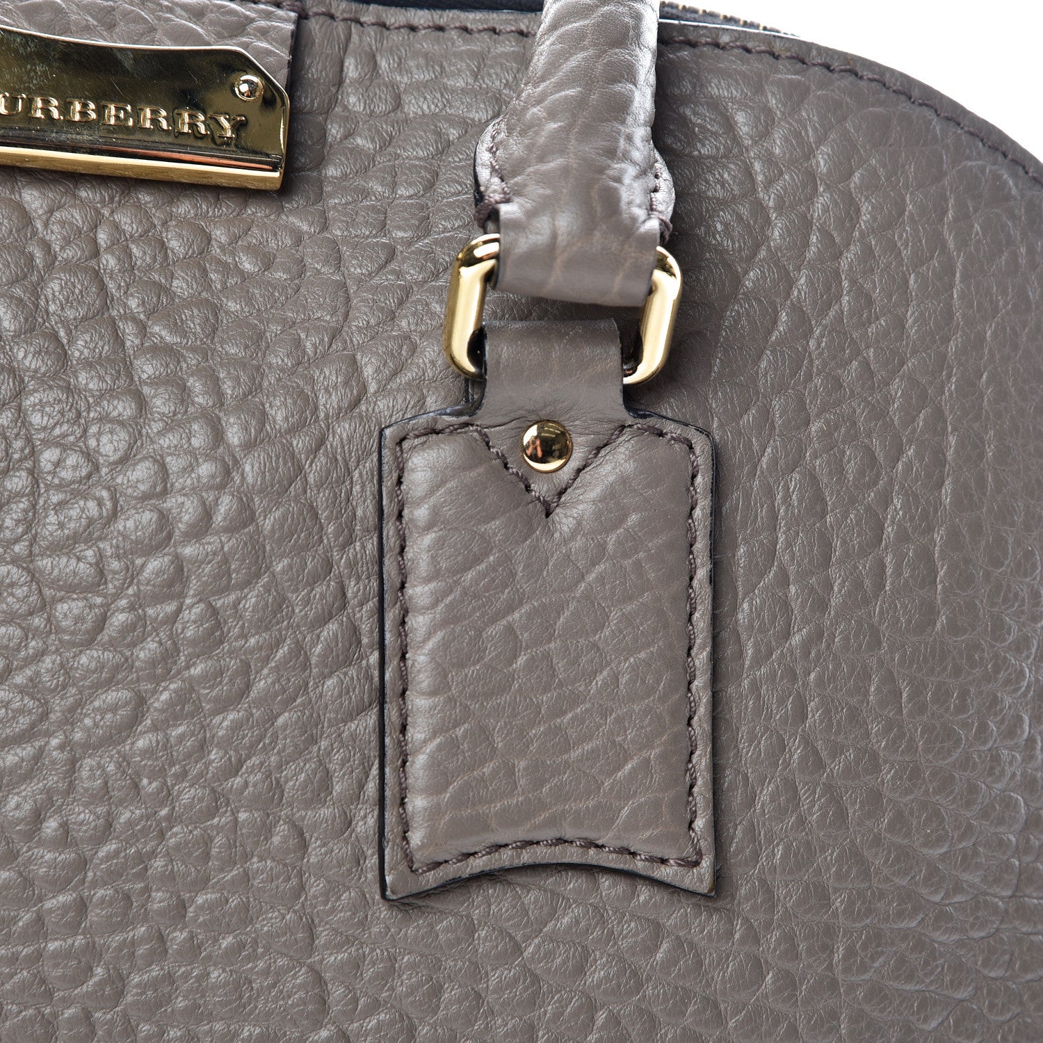 Burberry Heritage Grain Small Orchard Bowling Bag Pale Taupe 16 of 21