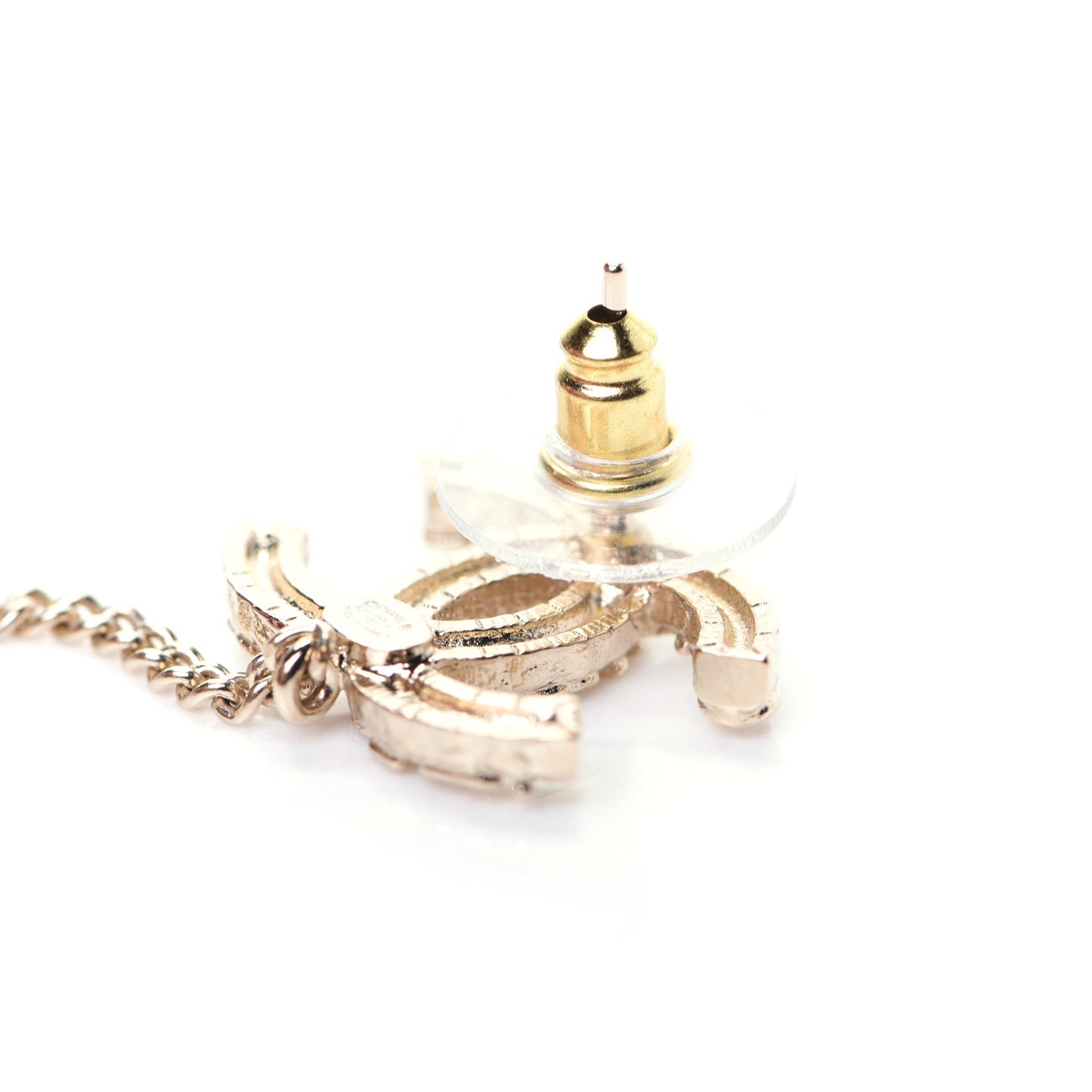 Crystal CC Cuff Single Earring Gold