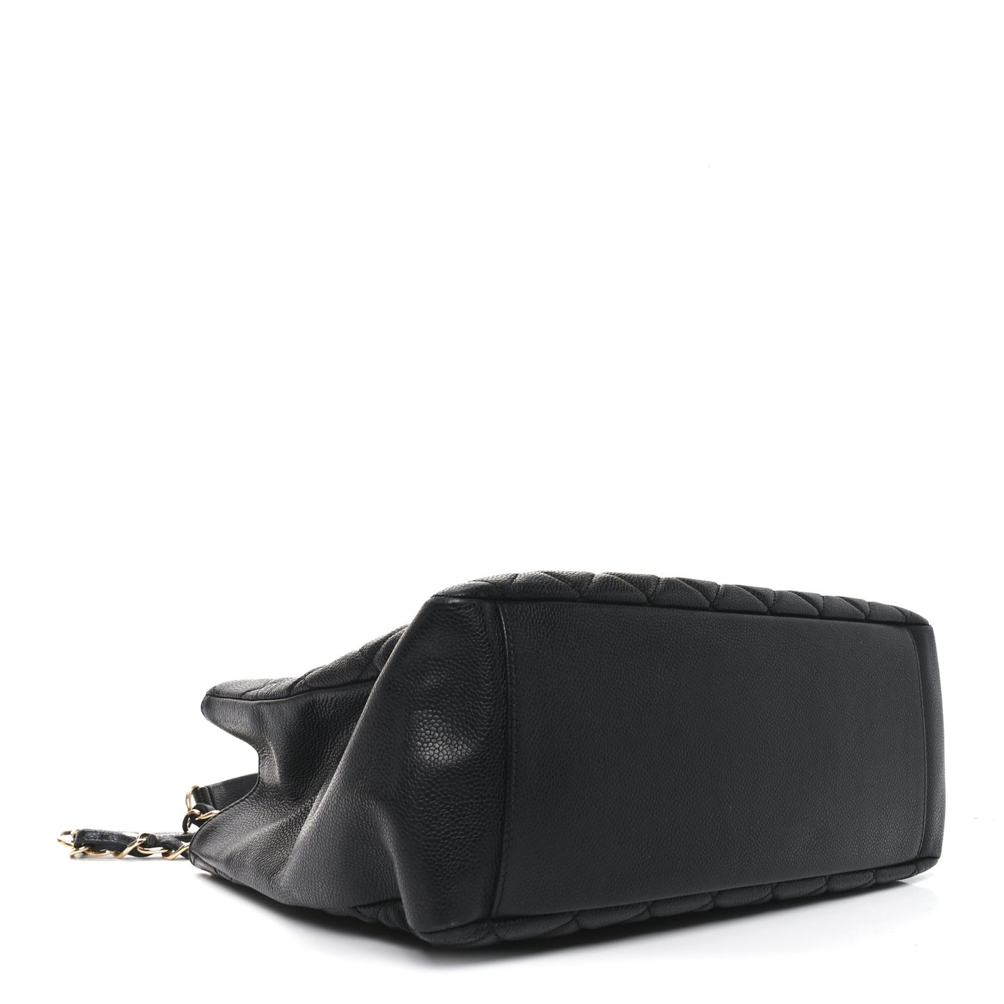 Caviar Quilted Grand Shopping Tote GST Black