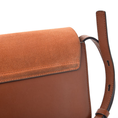Chloe Suede Calfskin Small Faye Shoulder Bag Tobacco 16 of 16