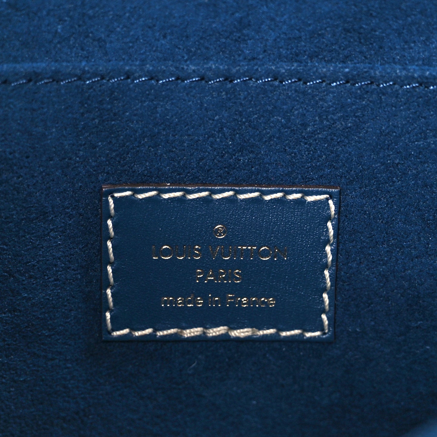 Denim Monogram Jacquard Dauphine MM Bleu