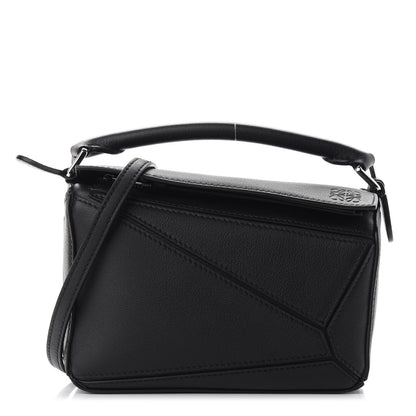 Loewe Calfskin Mini Puzzle Bag Black 1 of 8