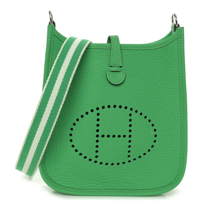 Hermes Taurillon Clemence Amazone Evelyne TPM Vert Comics Vert Fizz 1 of 11