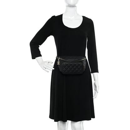 Chanel Caviar Quilted Business Affinity Waist Belt Bag Black 2 of 11