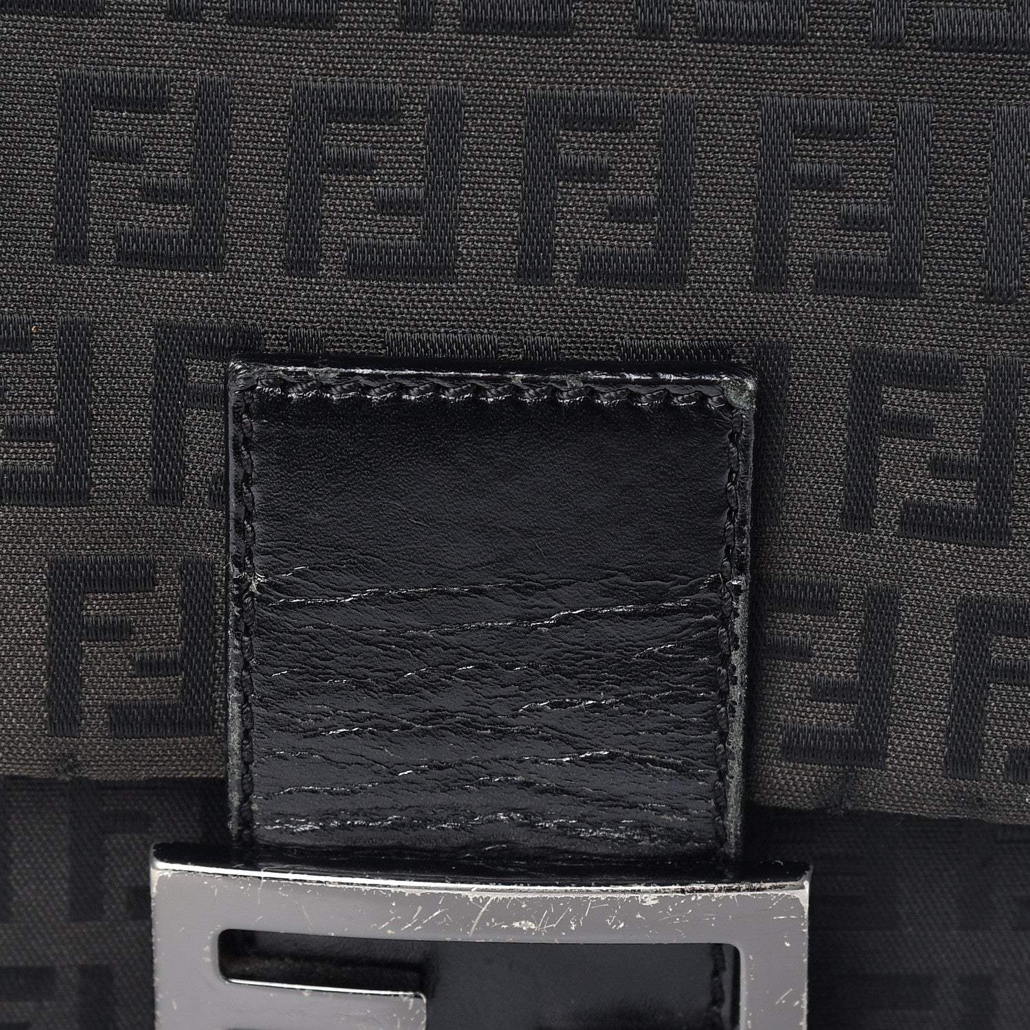 Fendi Zucchino Mama Baguette Black 15 of 17