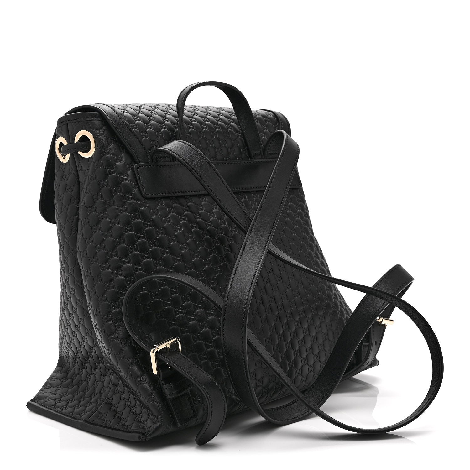 Gucci Microguccissima Drawstring Backpack Black 3 of 11