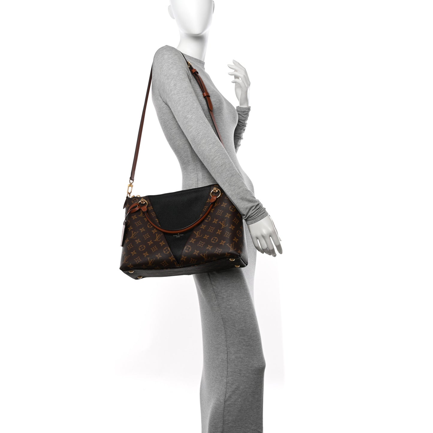 Monogram V Tote MM Black
