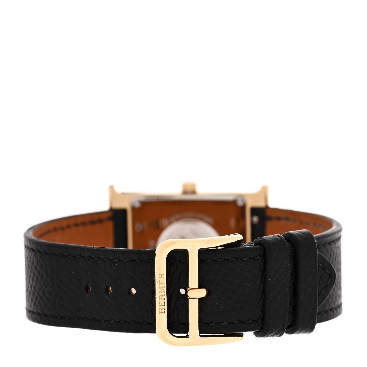 Hermes Stainless Steel Epsom 26mm Heure H Hour Quartz Watch Noir 3 of 5