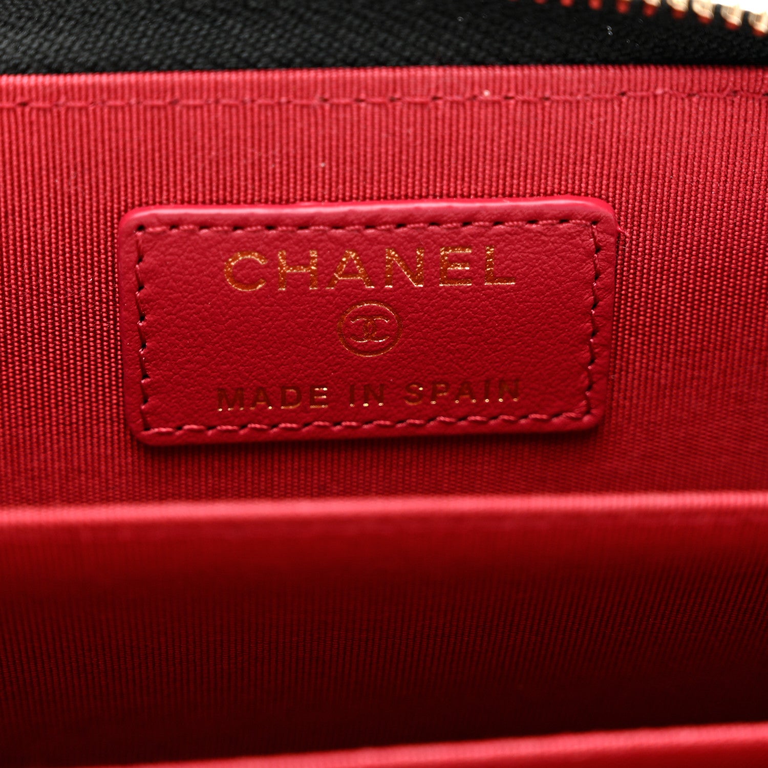 Chanel Shiny Goatskin Quilted Chanel 19 Zip Around Coin Purse Wallet Black 6 of 7