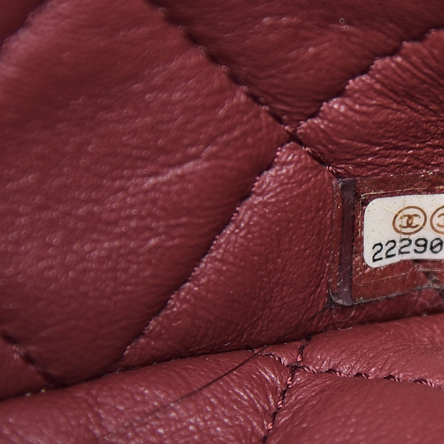 Calfskin Stitched Medium Urban Luxury Drawstring Backpack Dark Red