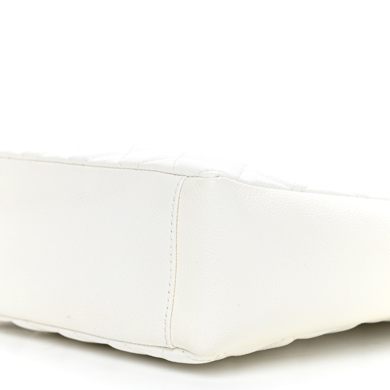 Chanel Caviar Quilted Petit Shopping Tote PST White 9 of 9