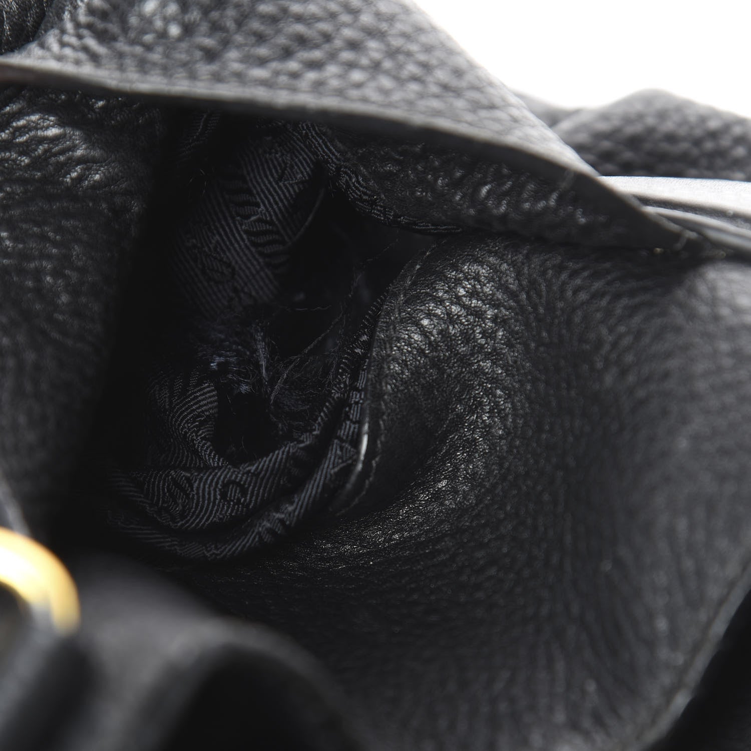 Prada Vitello Daino Side Pocket Tote Black 7 of 10
