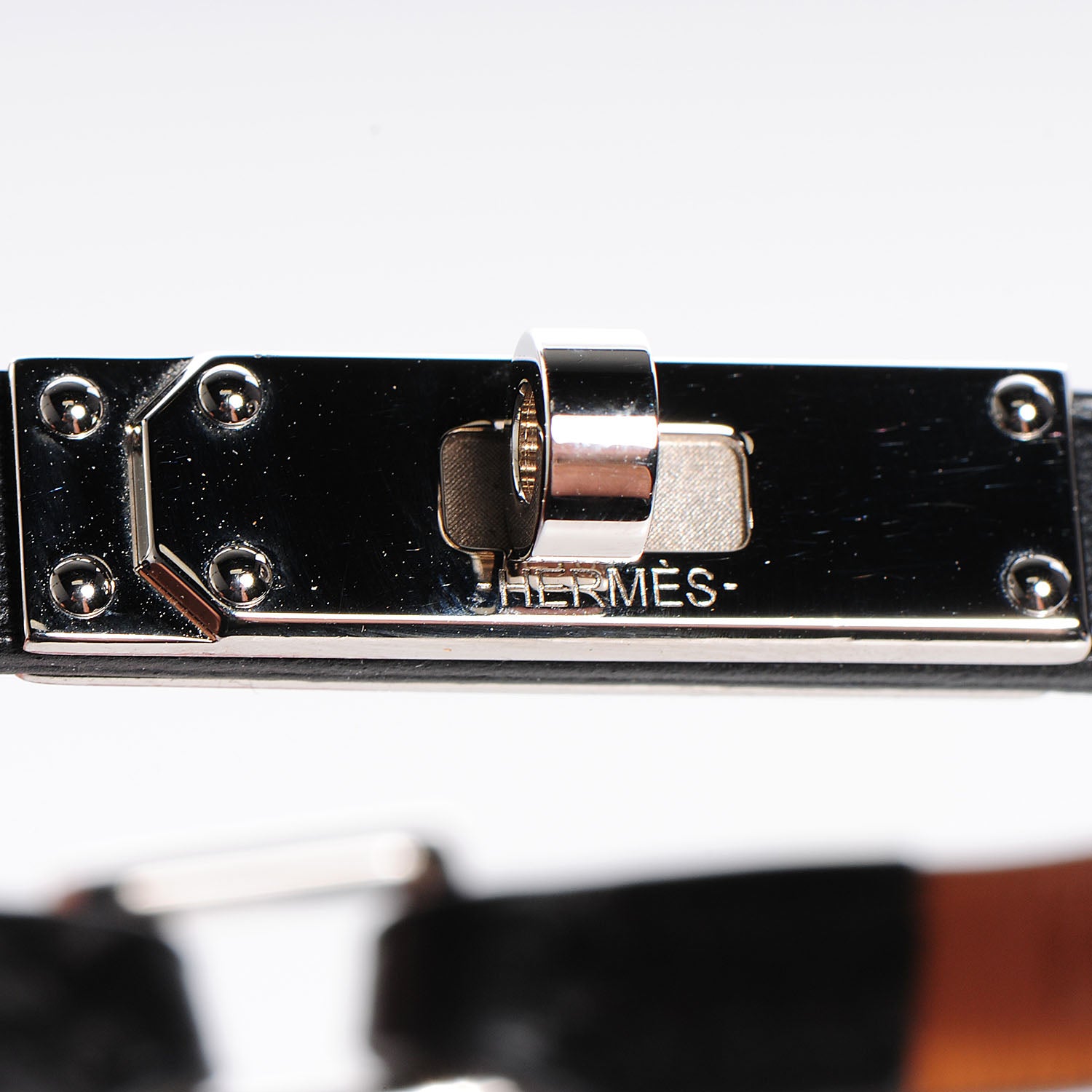 Hermes Chamonix Micro Kelly Single Tour Bracelet Medium Black 9 of 9