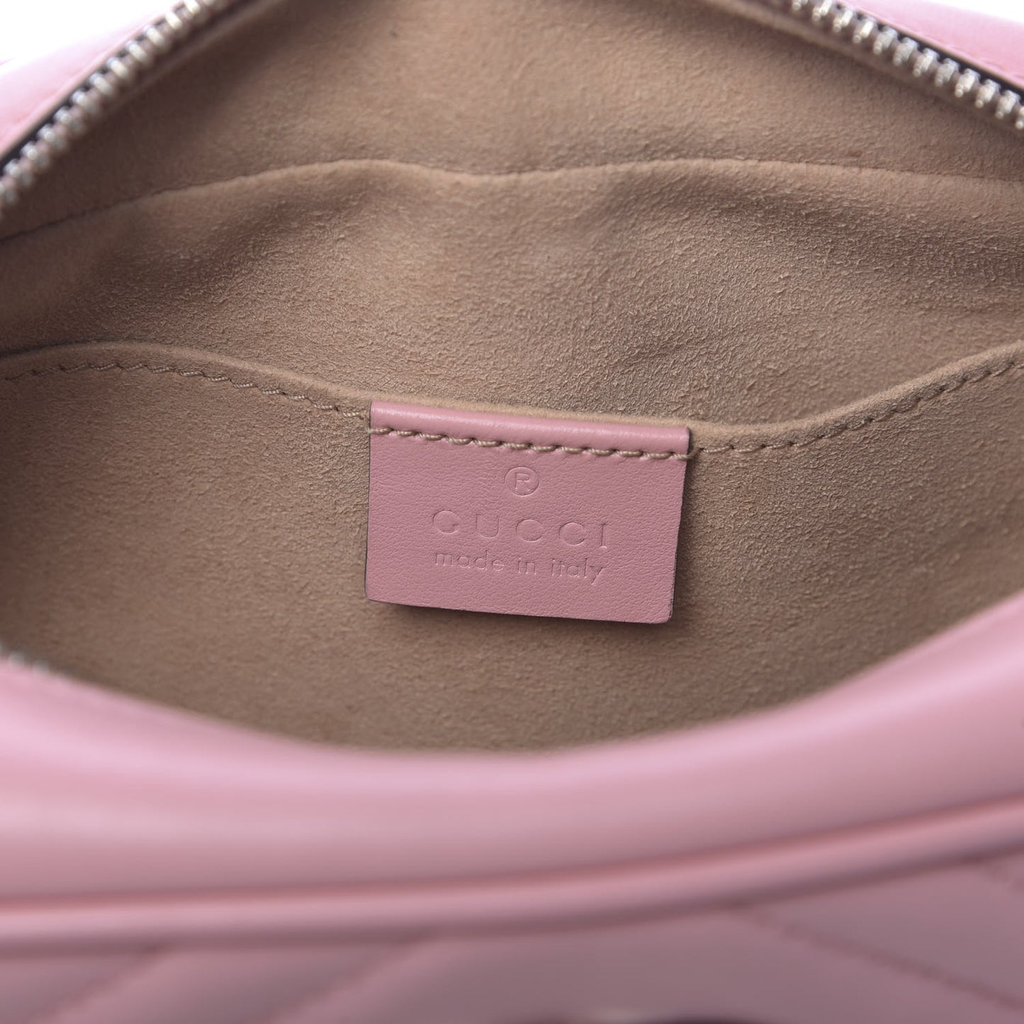 Calfskin Matelasse Small GG Marmont Chain Shoulder Bag Wild Rose
