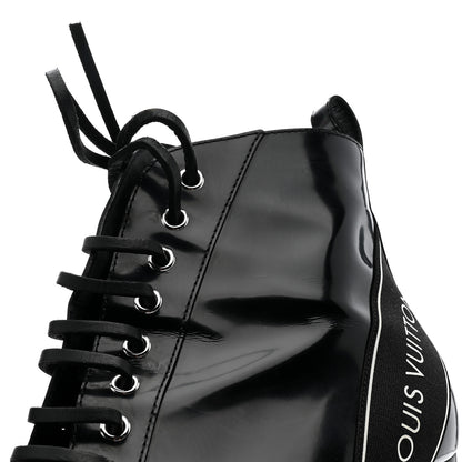 Louis Vuitton Glazed Calfskin Star Trail Ankle Boots 40 Black 10 of 10
