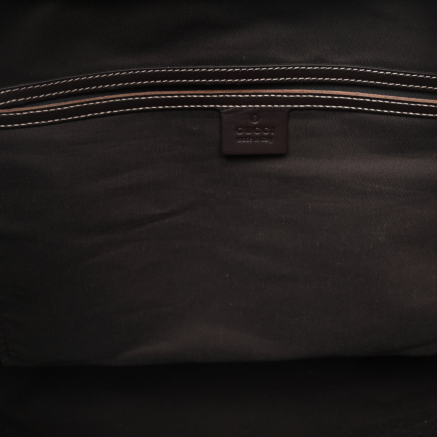 GG Supreme Monogram Large Zippered Shopping Tote Brown
