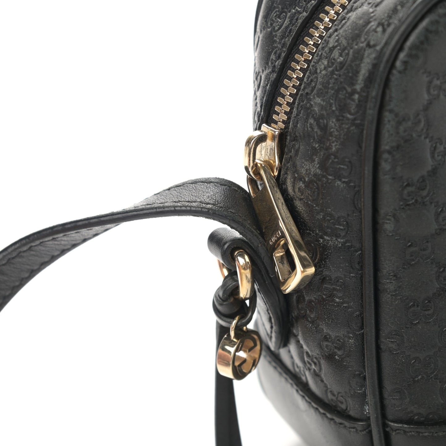 Microguccissima Mini Bree Messenger Bag Black