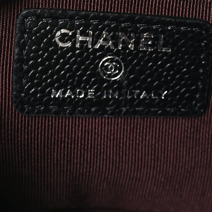 Chanel Caviar Quilted Cosmetic Case Black 6 of 7