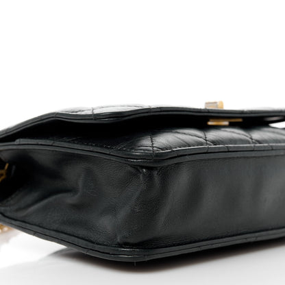 Chanel Aged Calfskin Quilted Reissue Wallet On Chain WOC Black 10 of 12