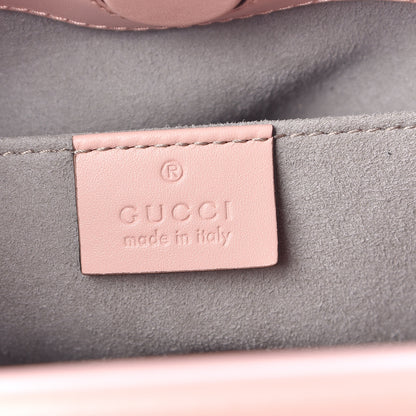 Gucci Nappa Bamboo Web Mini Nymphaea Top Handle Bag Perfect Pink Mystic White 7 of 11