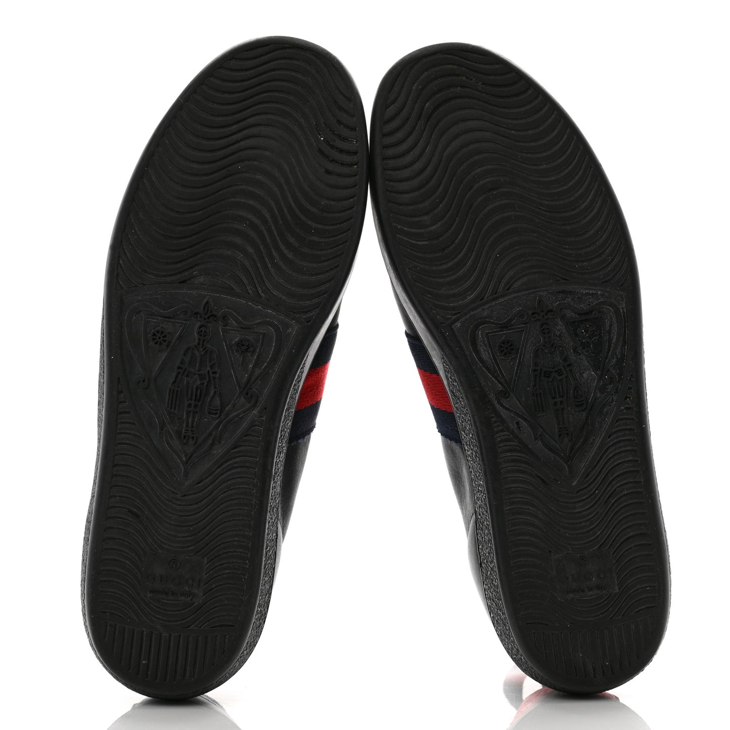 Calfskin Ayers Web Bee Embroidered Ace Sneakers 37 Black