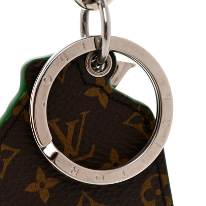 Louis Vuitton Monogram Illustre Paint Bag Charm Key Holder Green 3 of 5
