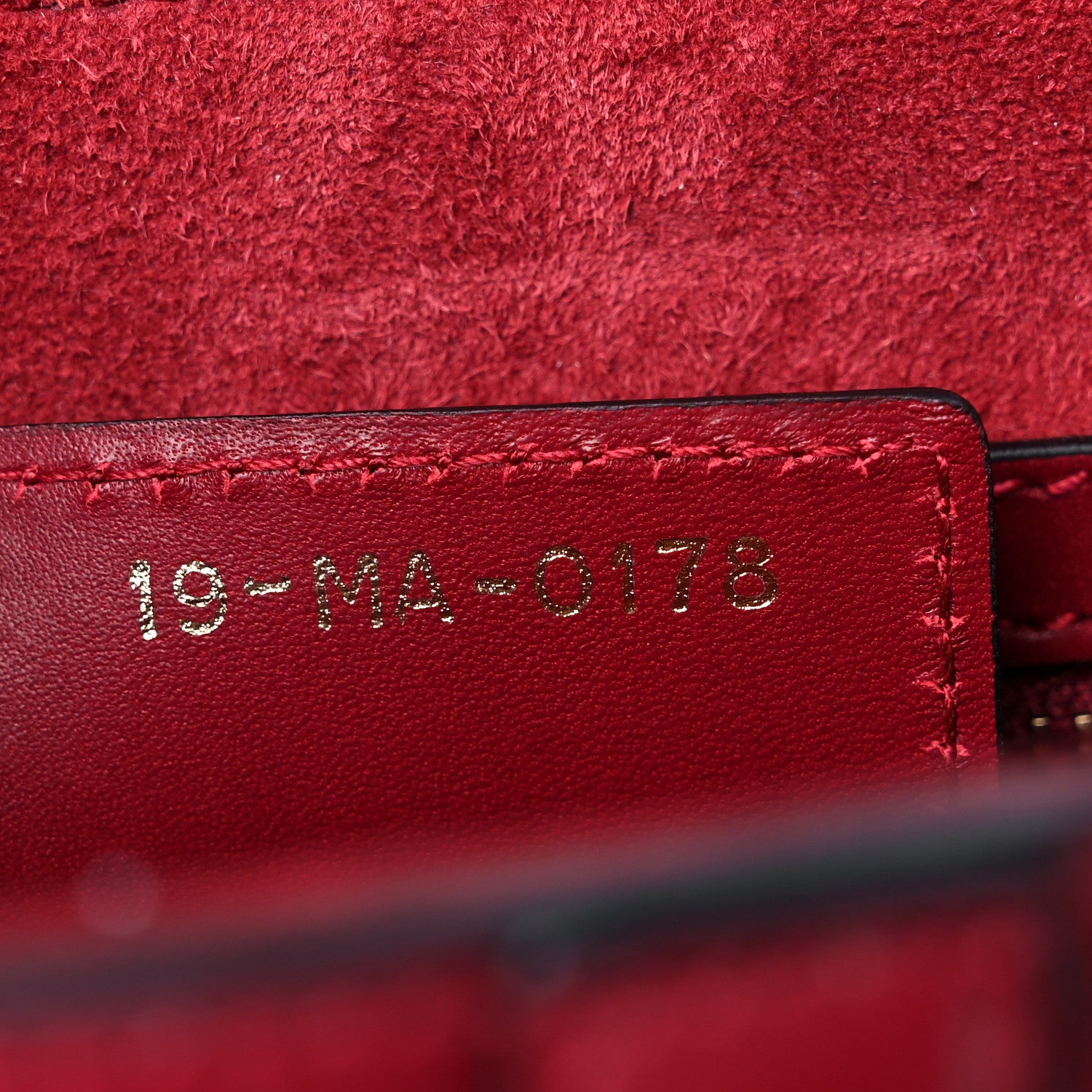 Christian Dior Calfskin Saddle Bag Scarlet 7 of 15