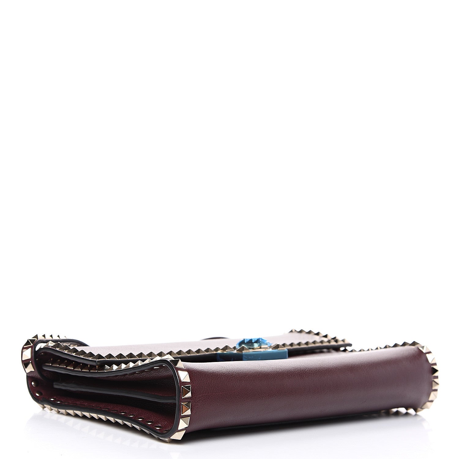 Valentino Garavani Vitello Rockstud No Limit Shoulder Bag Rubin 3 of 10