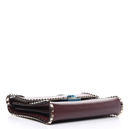 Valentino Garavani Vitello Rockstud No Limit Shoulder Bag Rubin 3 of 10