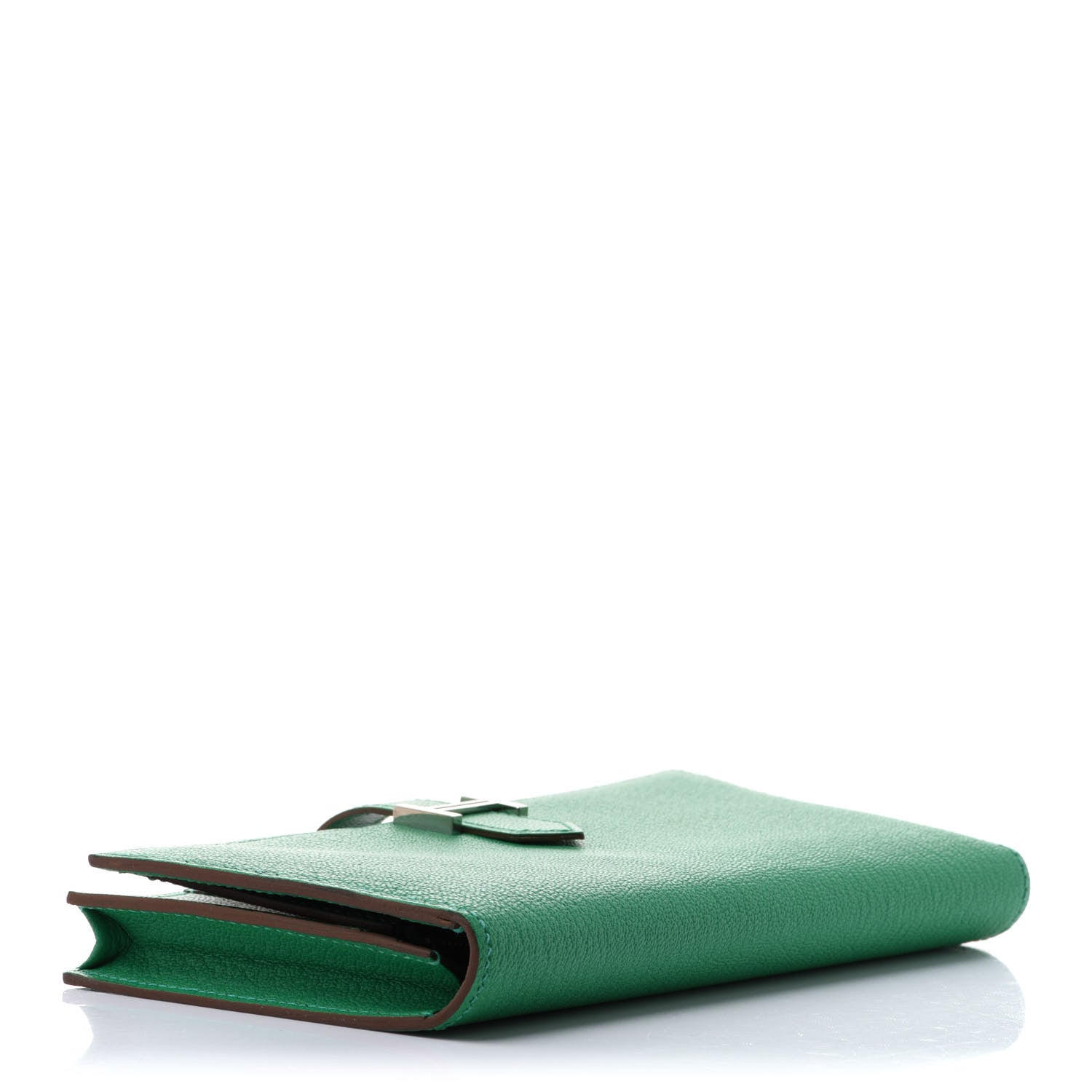 Hermes Chevre Mysore Bearn Gusset Wallet Menthe 4 of 11