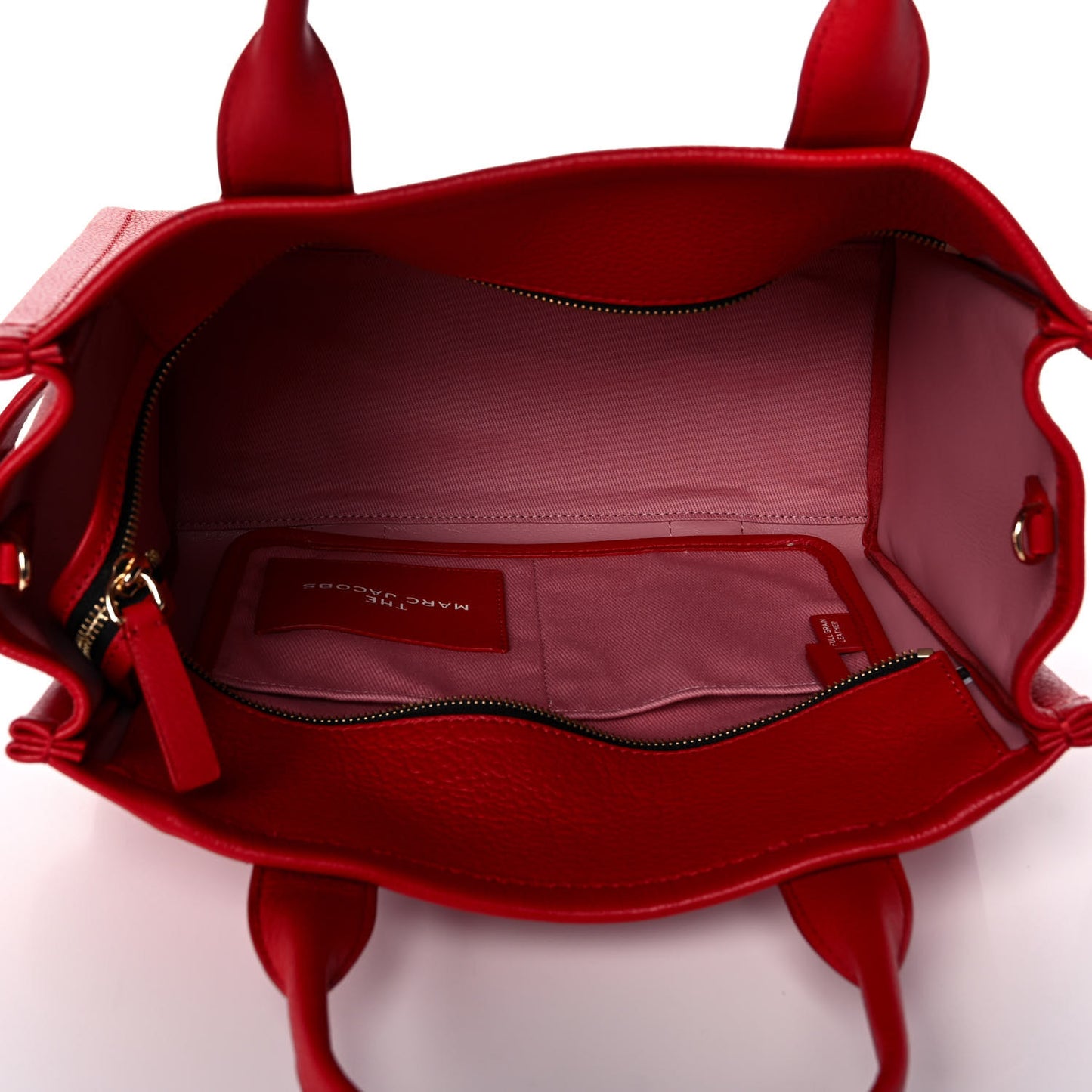 Grained Calfskin Medium The Tote Bag True Red