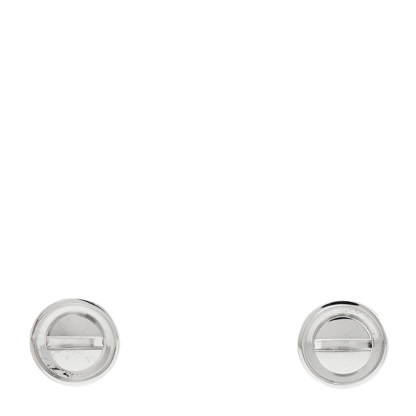 18K White Gold LOVE Earrings