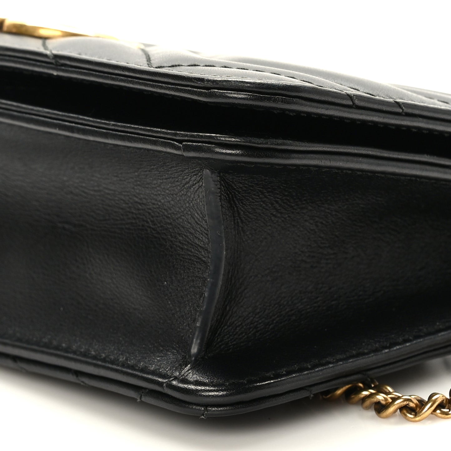 Calfskin Matelasse GG Marmont Mini Bag Black
