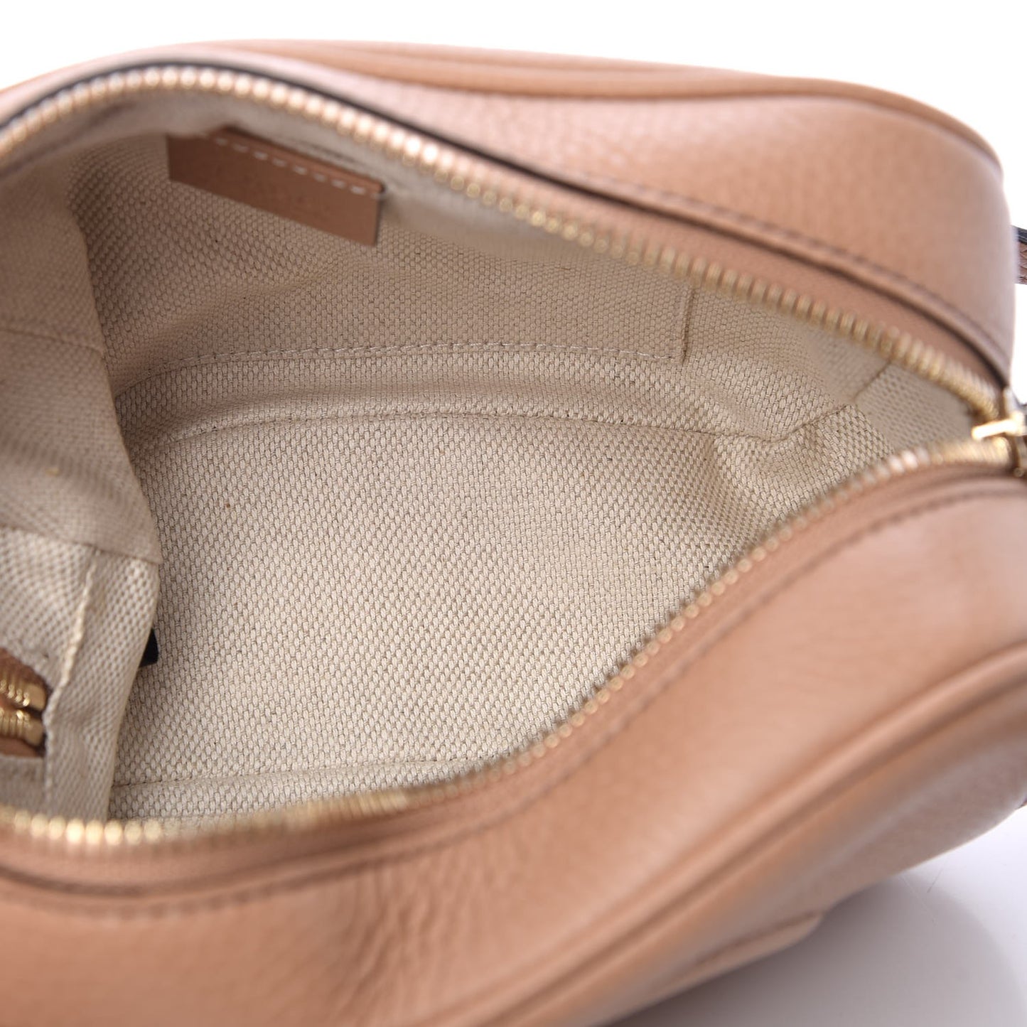 Pebbled Calfskin Small Soho Disco Bag Camelia