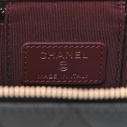 Chanel Caviar Quilted Mini Vanity Case With Chain Black 6 of 11