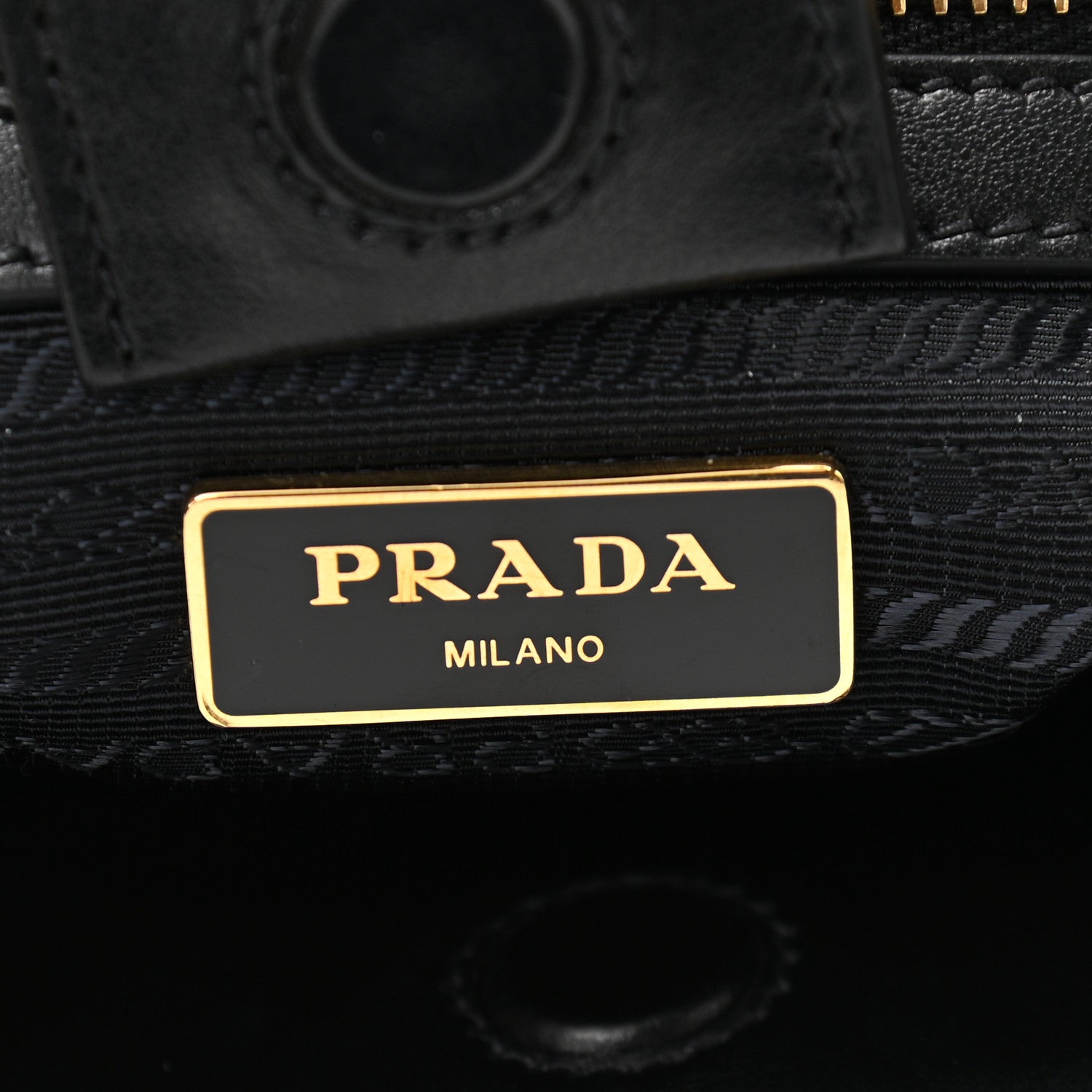 Prada Saffiano Soft Calfskin Small Zippered Tote Black 6 of 11