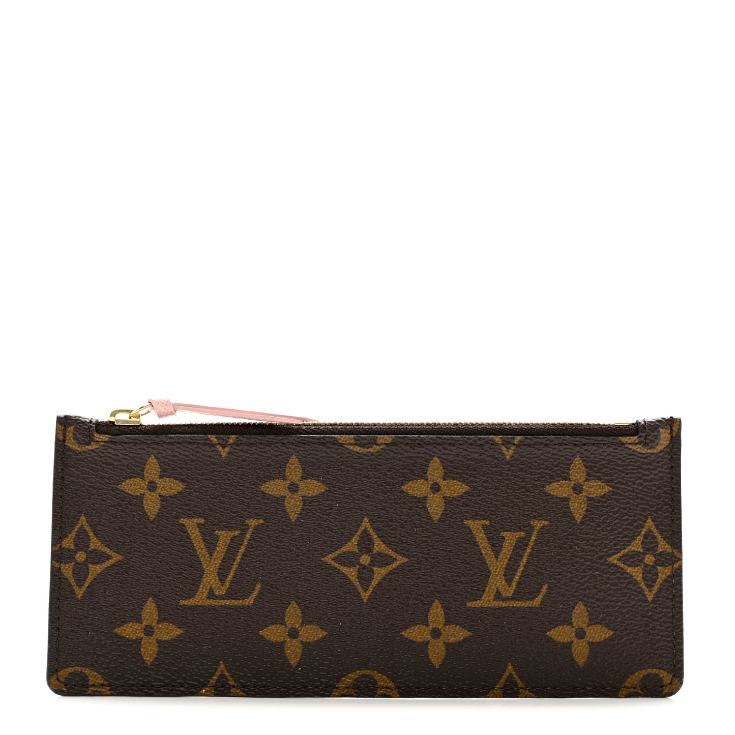 Monogram Josephine Wallet Zippered Insert Rose Ballerine