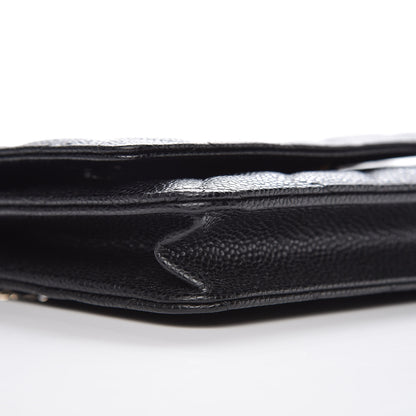 Chanel Caviar Quilted Wallet On Chain WOC Black 9 of 11
