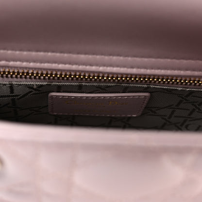 Christian Dior Metallic Lambskin Cannage Mini Lady Dior Lotus 6 of 9